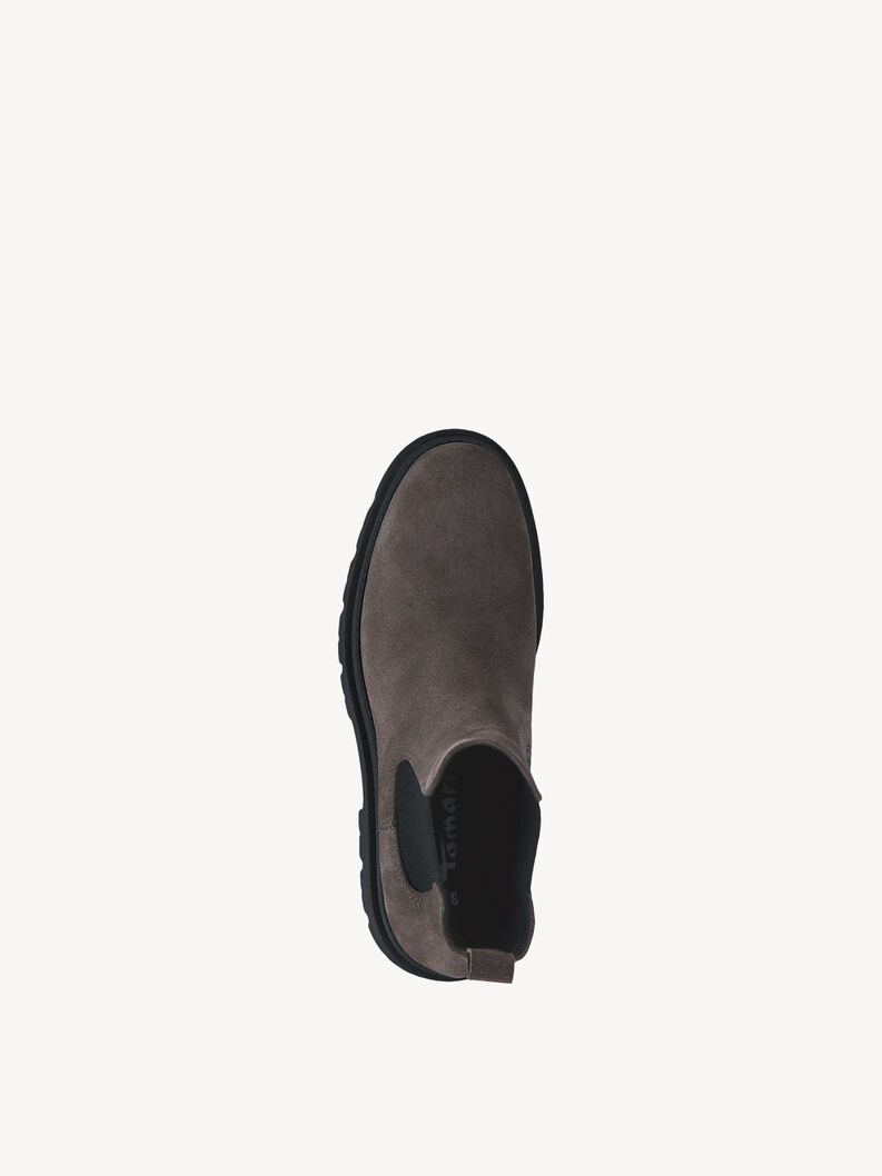 Bottine Chelsea en cuir - gris, GREY SUEDE, hi-res