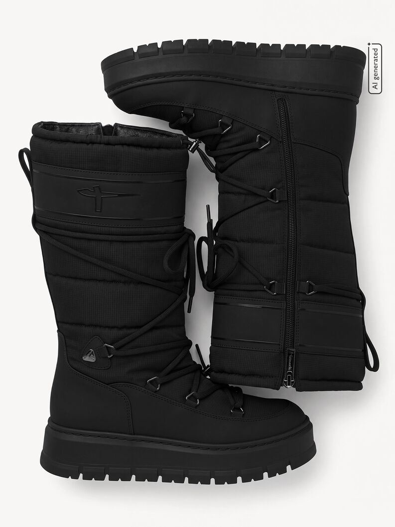 Stiefelette - schwarz Warmfutter, BLACK, hi-res