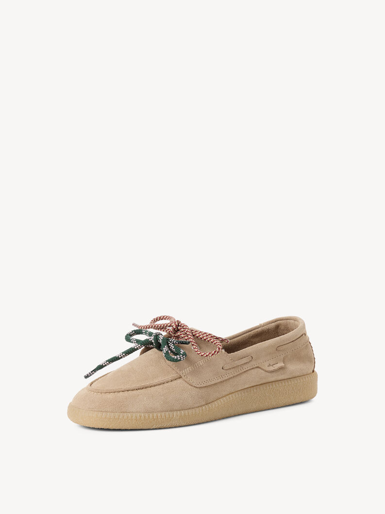 Leren Mocassin - beige, beige, hi-res