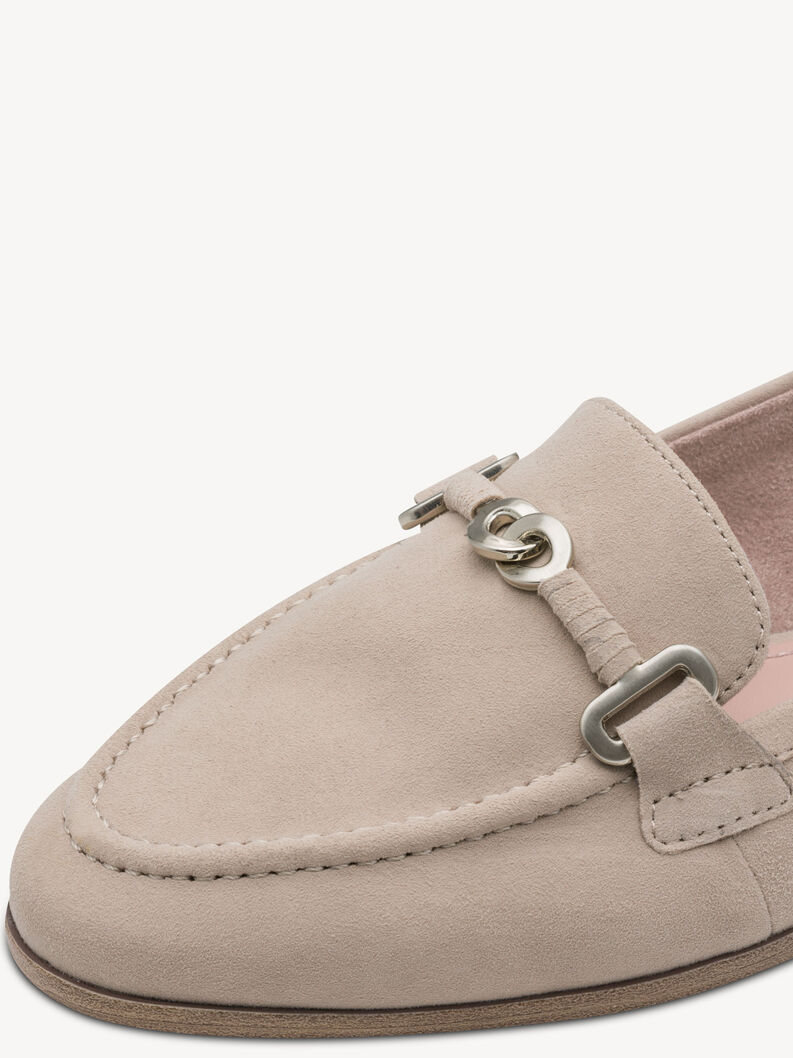 Slipper en cuir - gris, GREY, hi-res