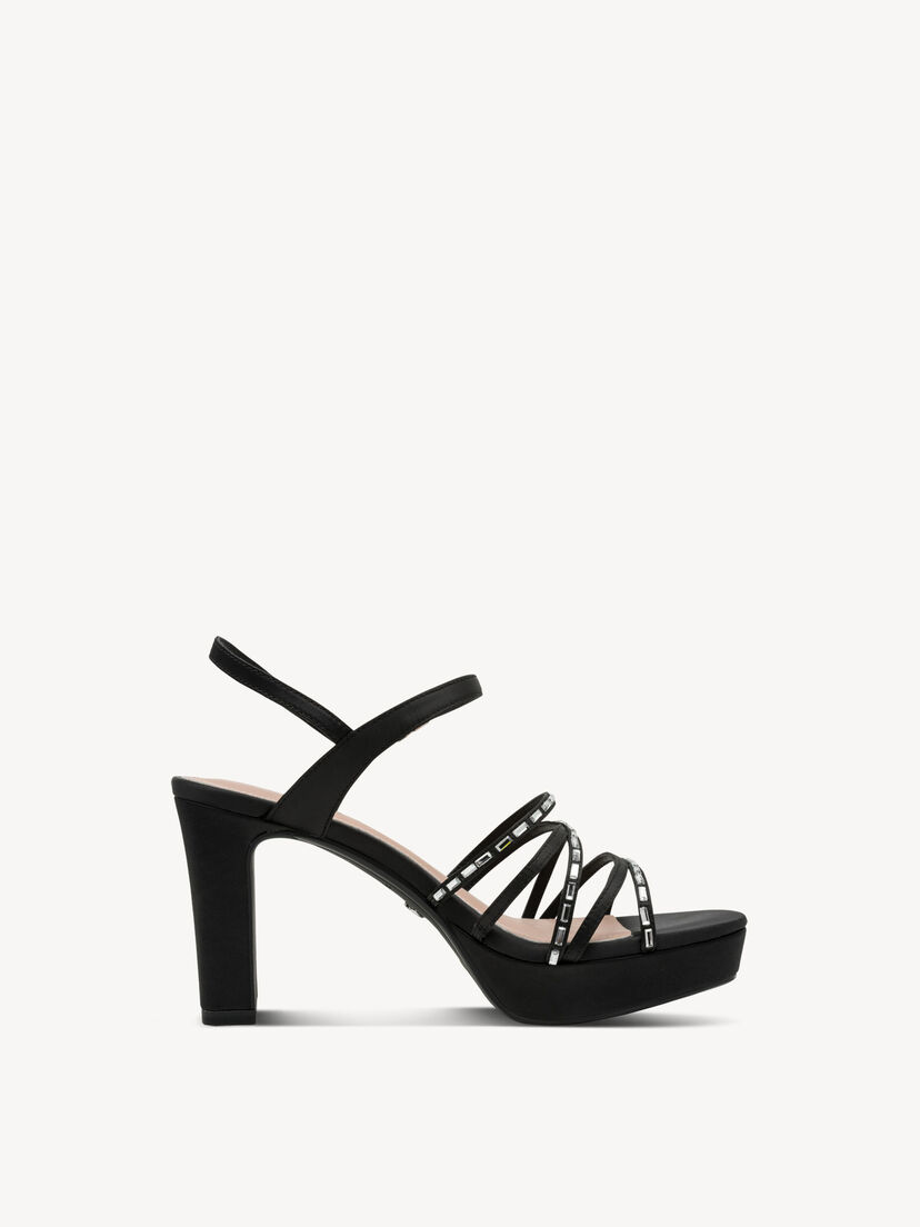 Sandaaltje - zwart, BLACK, hi-res