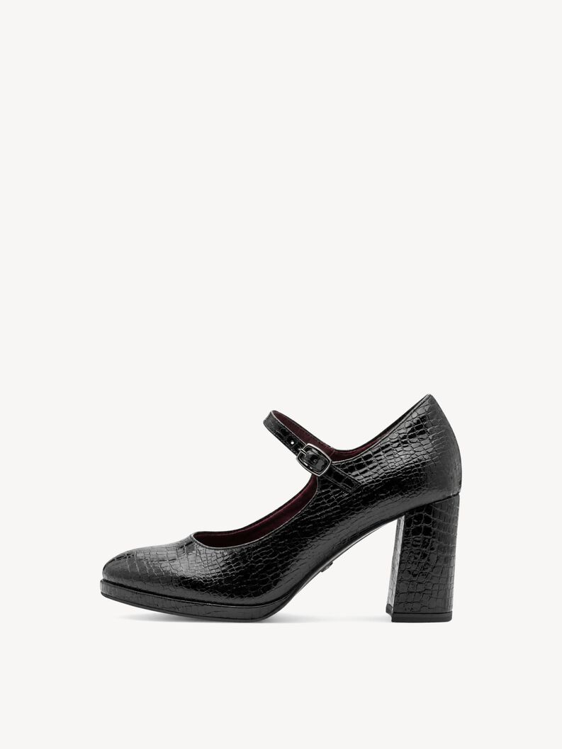 Escarpin, BLACK CROCO, hi-res
