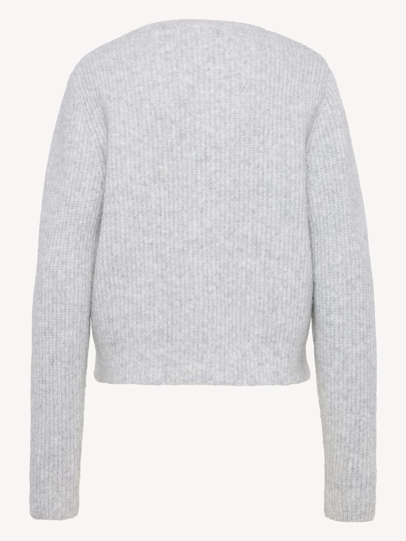 Cardigan, Light Grey Melange, hi-res