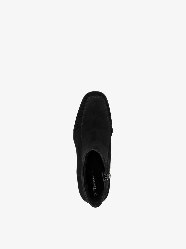 Lederstiefelette - schwarz, BLACK, hi-res