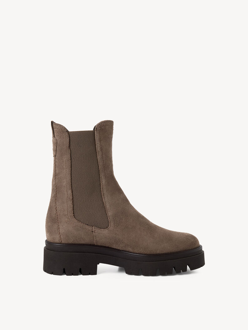 Leather Chelsea boot - brown, TAUPE SUEDE, hi-res