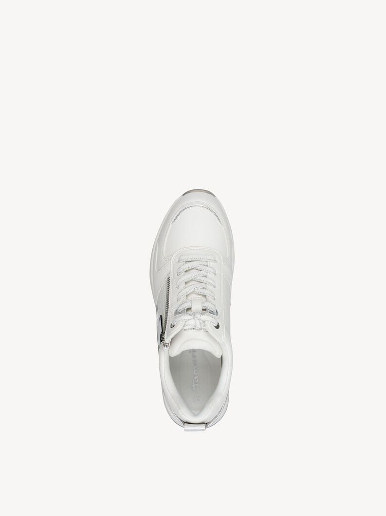 Sneaker - wei&szlig;, WHITE/SILVER, hi-res