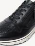 Ledersneaker - schwarz, BLACK/CROCO, hi-res
