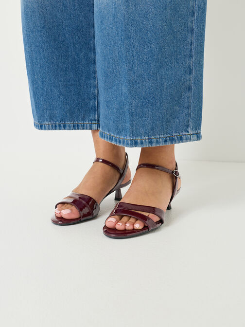 Heeled sandal, MERLOT, hi-res