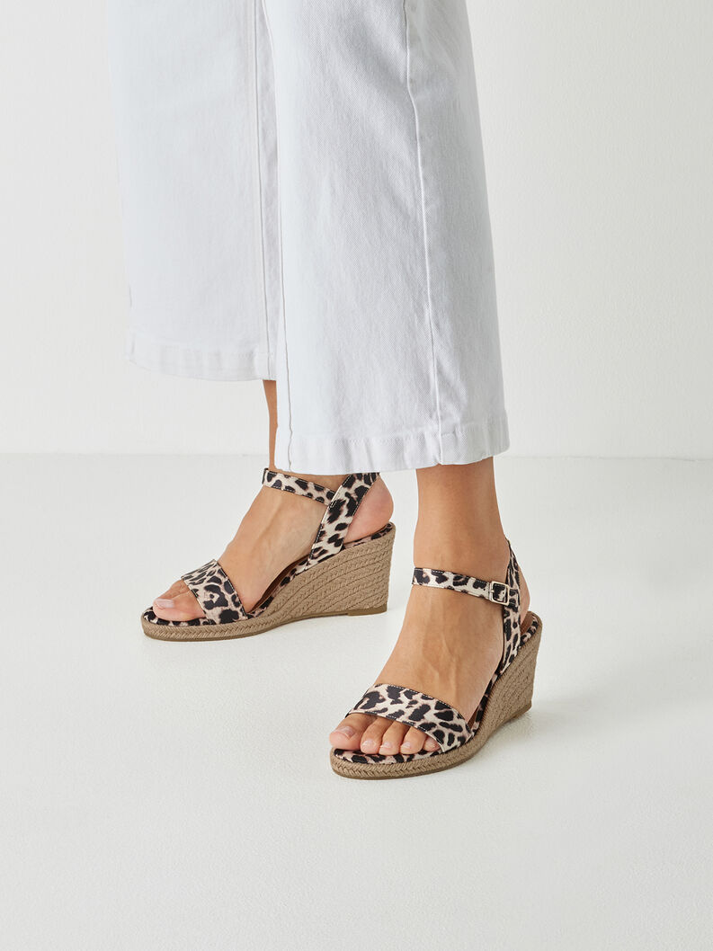 Sandalette - braun, LEOPARD, hi-res