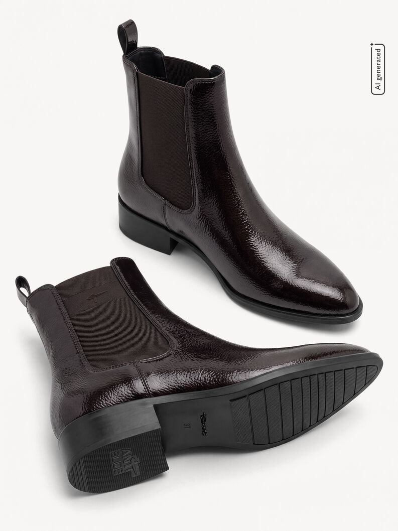 Stivaletti Chelsea - marrone, MOCCA PATENT, hi-res