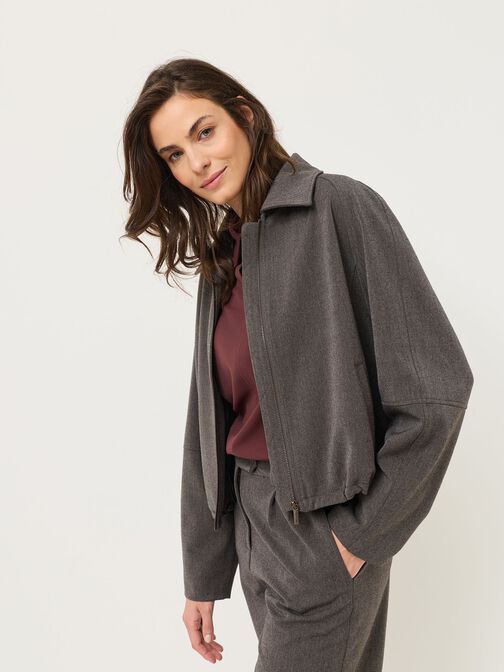 Blouson, Mid Brown Melange, hi-res