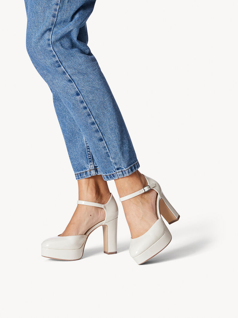 Pumps - beige, IVORY PATENT, hi-res