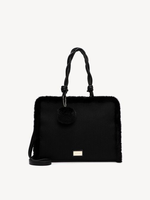 Shopping bag, black, hi-res