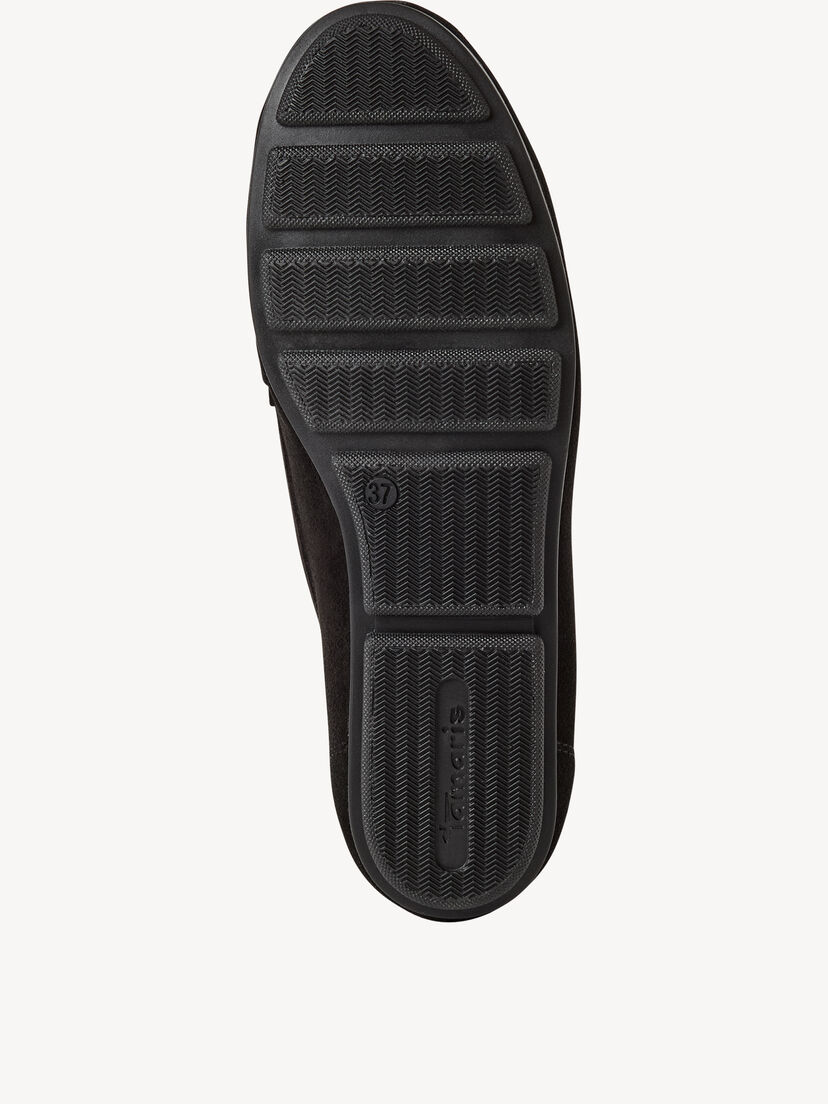 Leren Instappers - zwart, BLACK, hi-res