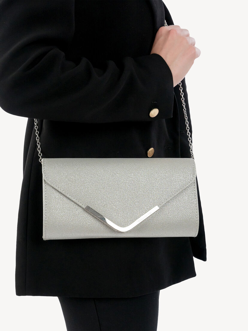 Clutch, silver metallic, hi-res