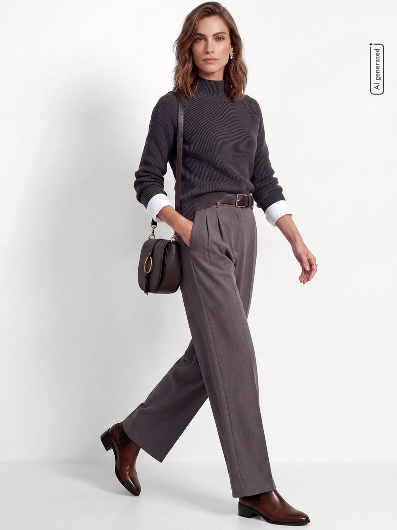 Leather Chelsea boot - beige, CUOIO, hi-res