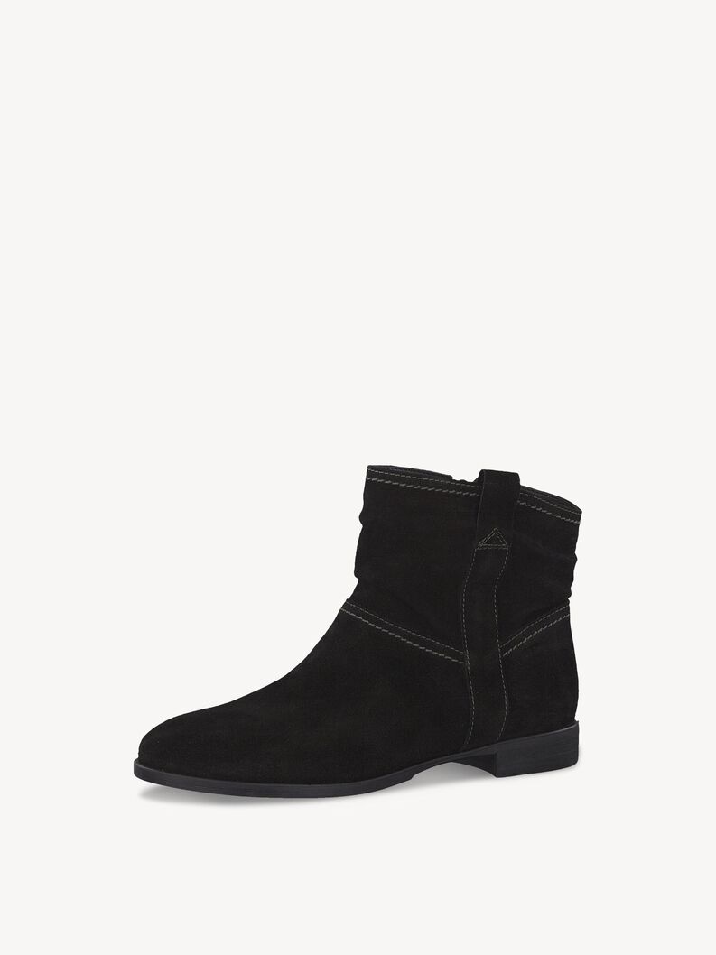 Leather Cowboy boots - black, BLACK, hi-res