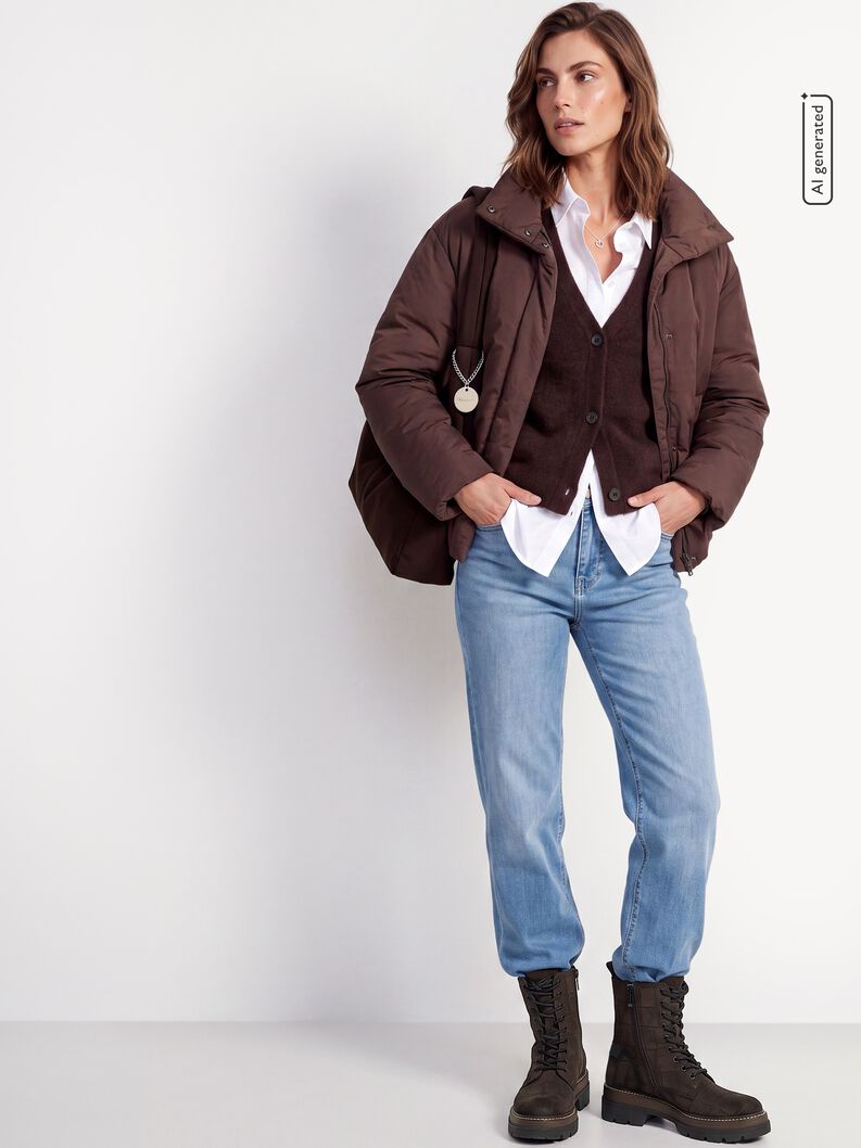 Bootie - brown, MOCCA CROCO, hi-res