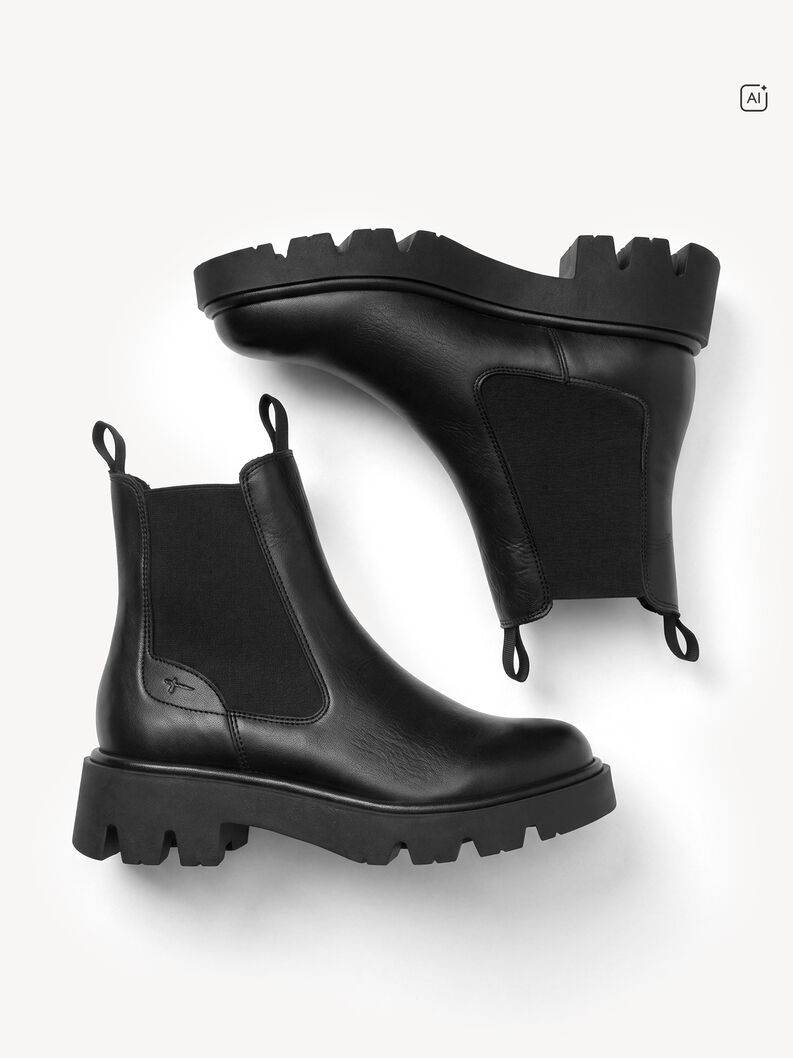 Leather Chelsea boot - black, BLACK LEATHER, hi-res