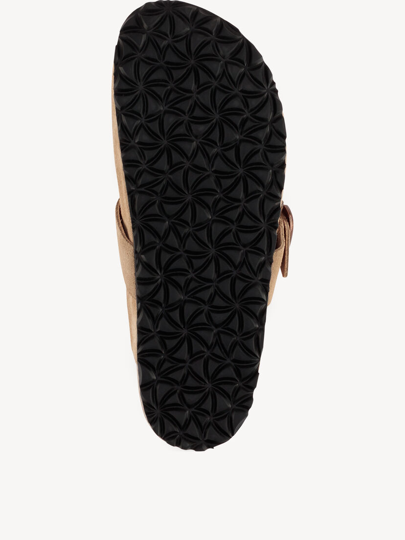 Leren Slipper - beige, TAUPE, hi-res