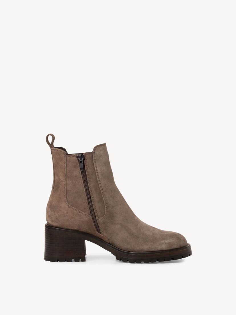 Leren Chelseaboot - beige, TAUPE, hi-res