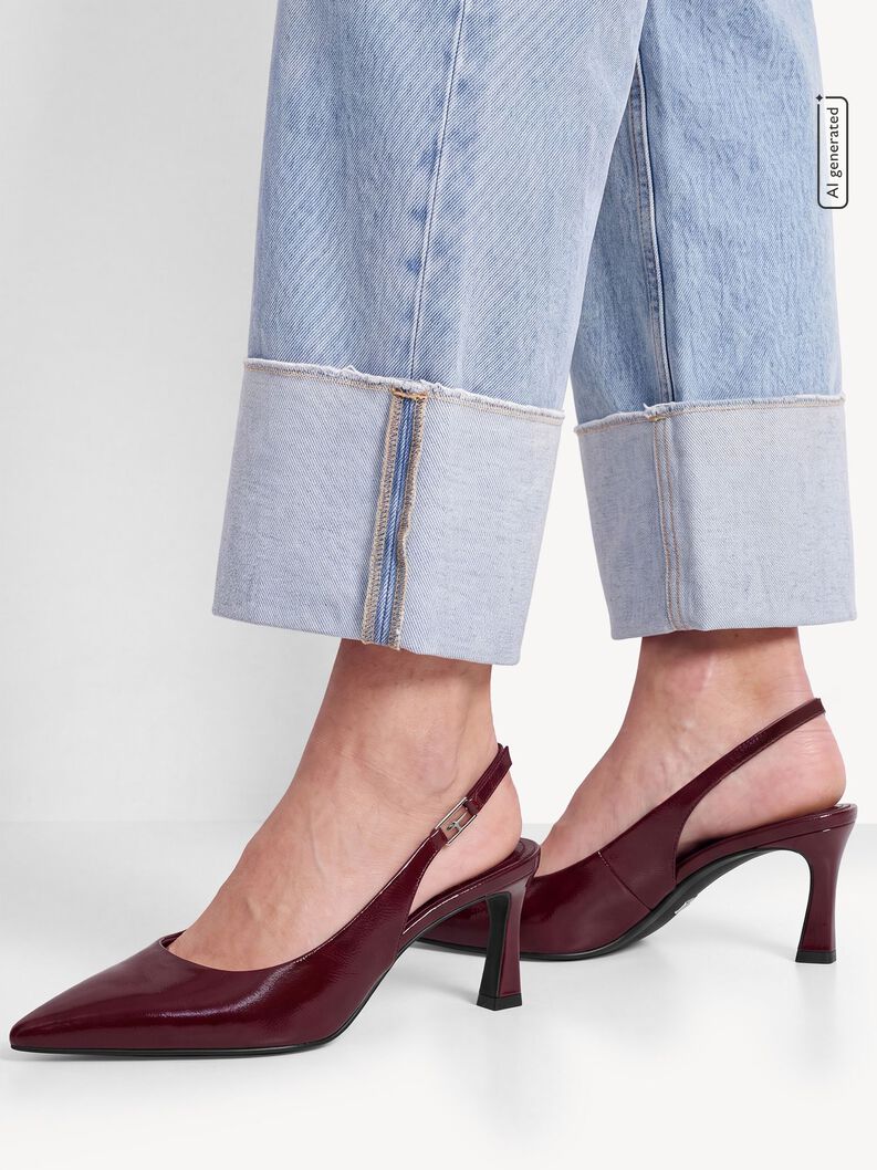 Slingpumps, MERLOT, hi-res