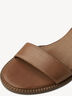 Leather Heeled sandal - brown, NUT, hi-res