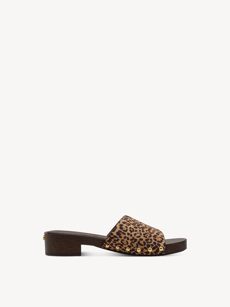 Mule - marron, COGNAC LEOPARD, hi-res