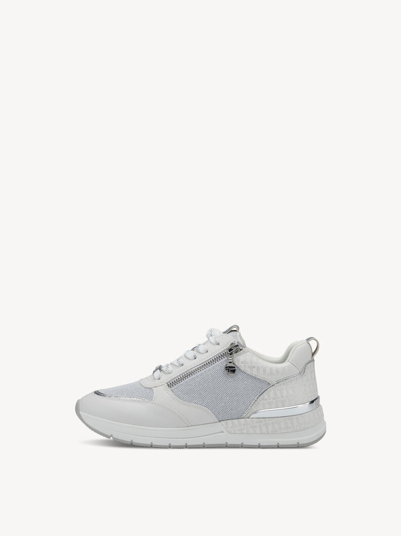 Sneaker - white, WHT/SILVER COM, hi-res