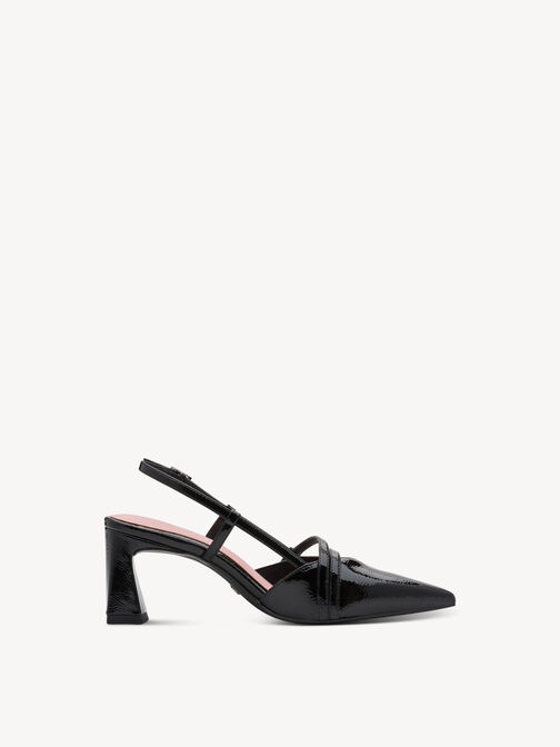 sling pumps, BLACK, hi-res