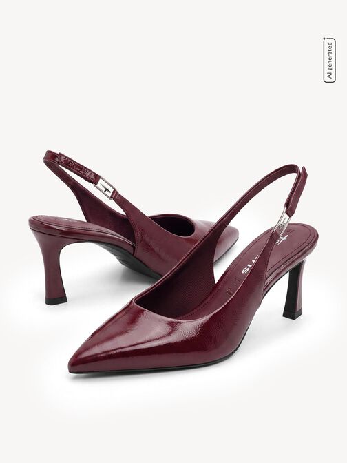 sling pumps, MERLOT, hi-res