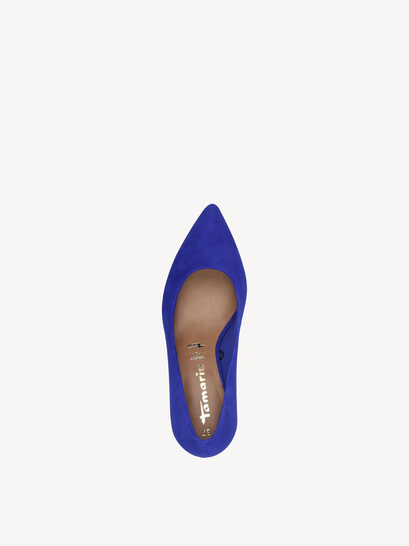 Leren Pumps - blauw, ROYAL BLUE, hi-res