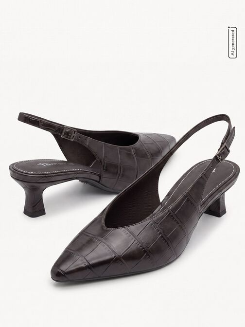 Slingpumps, MOCCA CROCO, hi-res