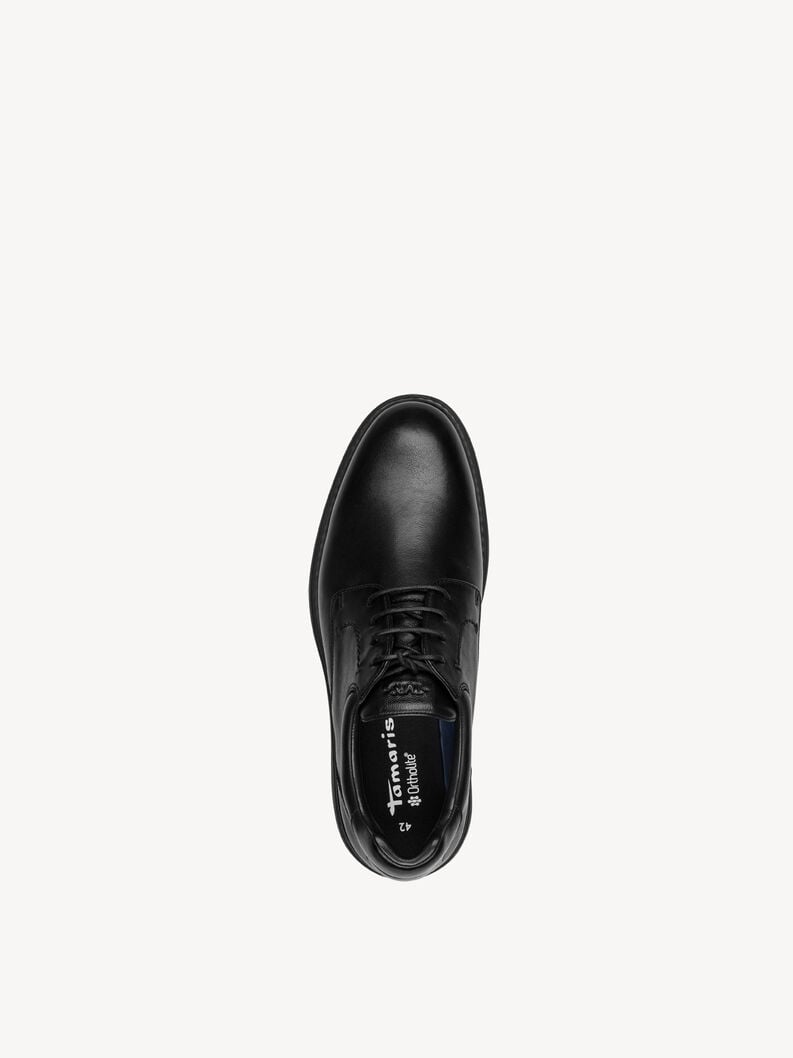 Leather Low shoes - black, BLACK LEATHER, hi-res