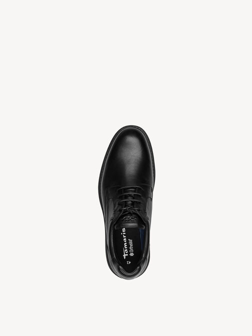 Low shoes, BLACK LEATHER, hi-res