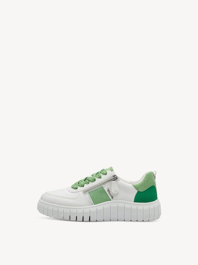 Sneaker - grøn, WHITE/ GREEN, hi-res