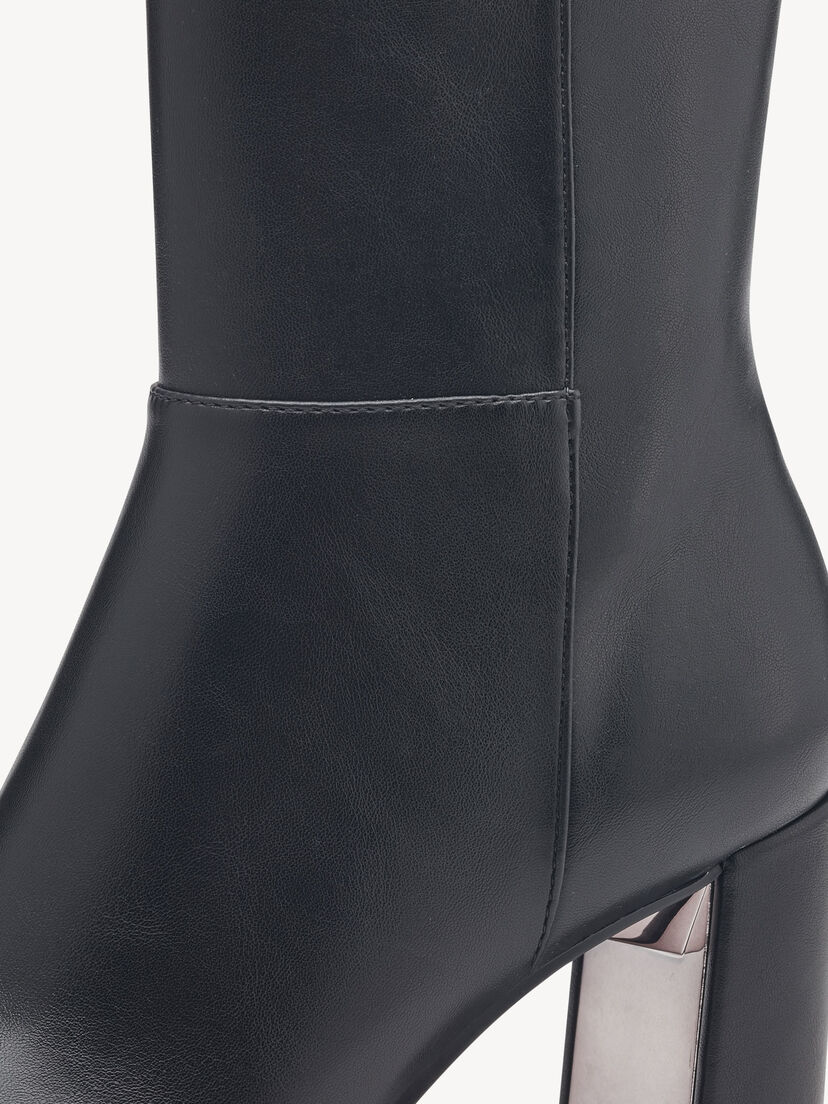 Enkellaarsje - zwart, BLACK, hi-res