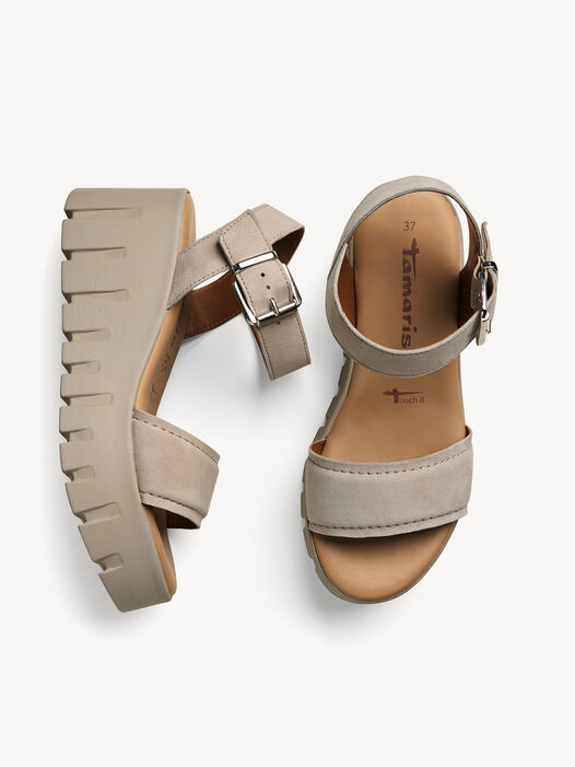 Sandaaltje, TAUPE SUEDE, hi-res
