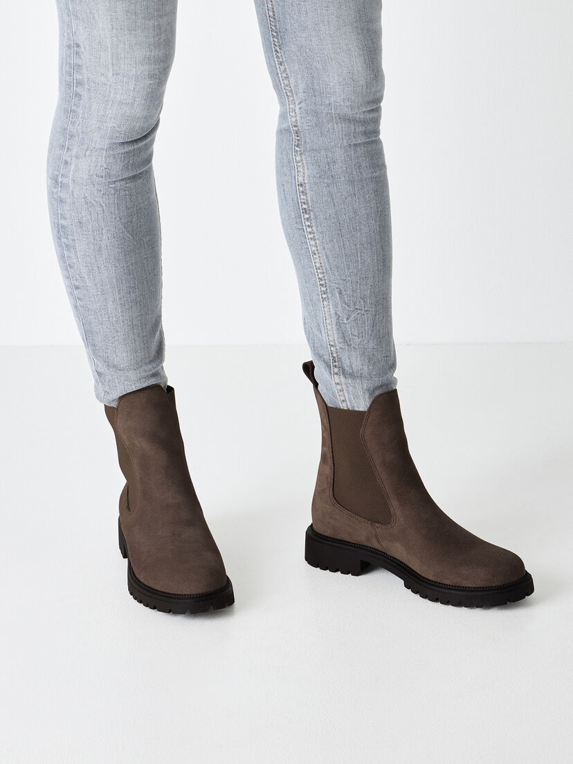 Leren Chelseaboot - beige, TAUPE, hi-res