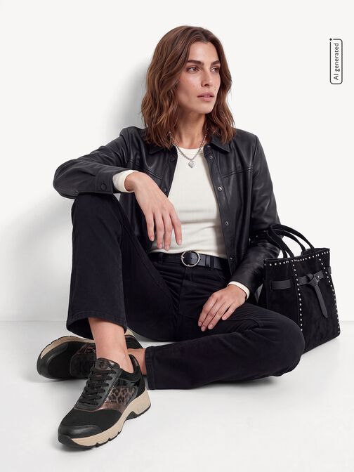 Sneaker, BLACK/LEO, hi-res