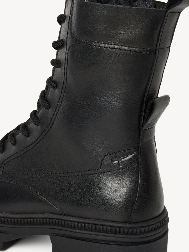 Bottine en cuir - noir doublure chaude, BLACK LEATHER, hi-res