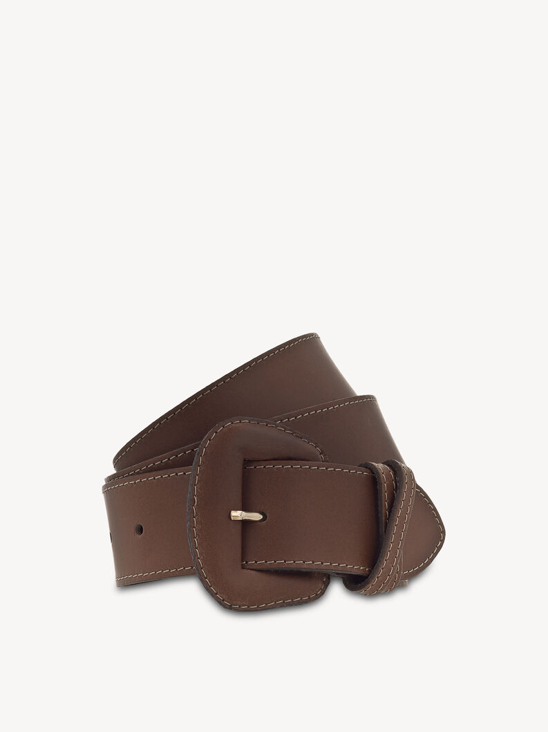 Leather Waist belt - brown, baileys, hi-res