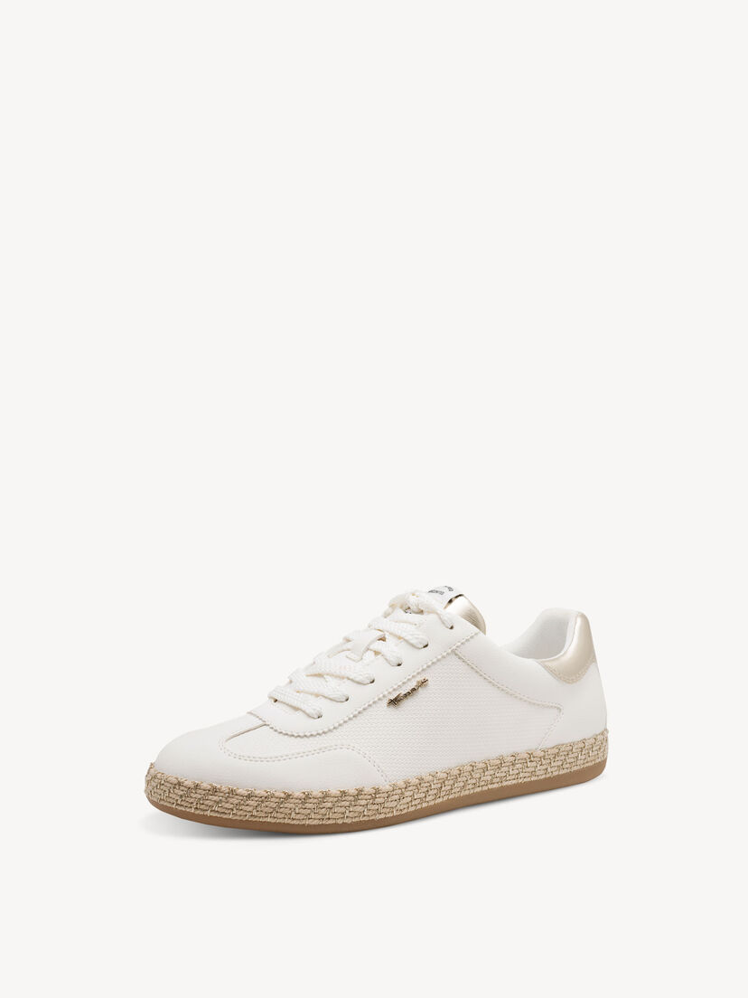 Sneaker - wit, WHITE/GOLD, hi-res