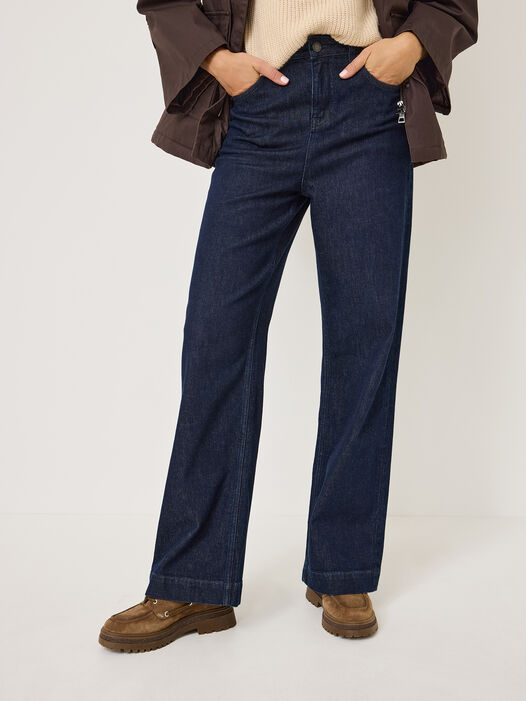 Jeans, Dark Blue Denim, hi-res