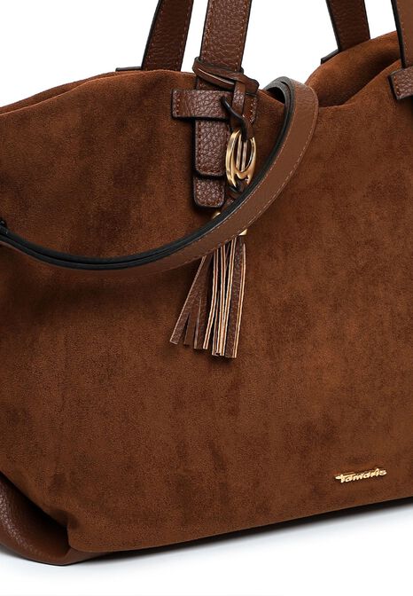 Shopping bag, cognac, hi-res