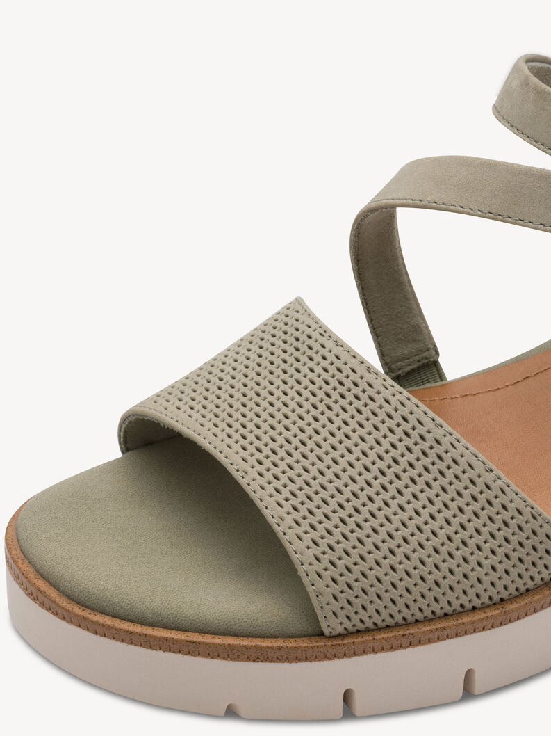 Ledersandalette - gr&uuml;n, SAGE, hi-res