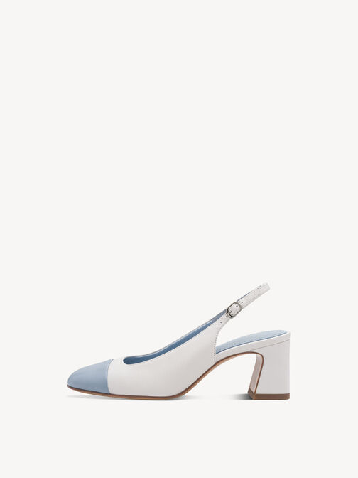 sling pumps, WHITE COMB, hi-res