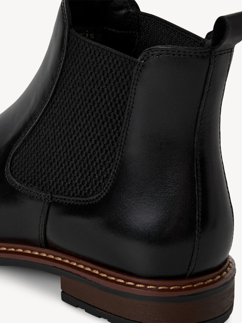 Leder Chelsea Boot - schwarz, BLACK LEATHER, hi-res