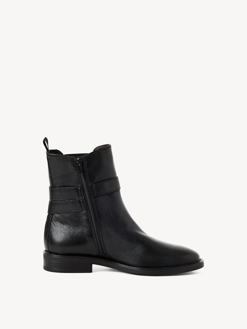 Bottine Chelsea en cuir - noir, BLACK, hi-res