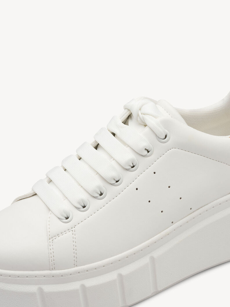 Sneaker - wit, WHITE/RED, hi-res